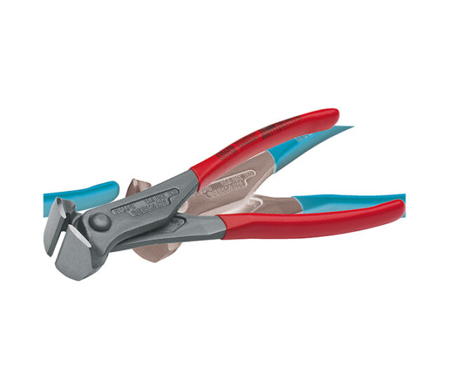 These END CUTTING NIPPERS are induction-hardened cutters that allow cutting of both hard and soft wires with ease